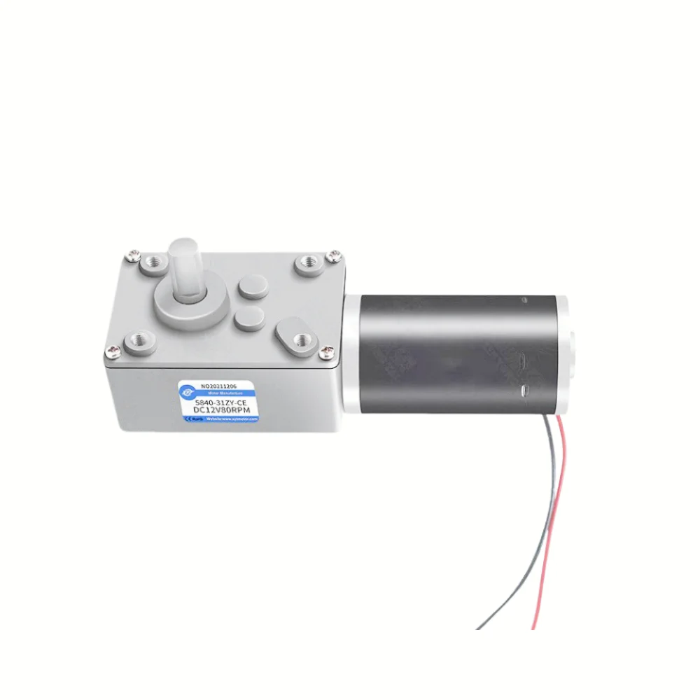 

1pcs A5840SW31ZY 7-470rpm DC 24v Worm Geared Motor 1.6-70kg.cm High Torque D Shaft 12v Motor Rotating Table Door Self-lock