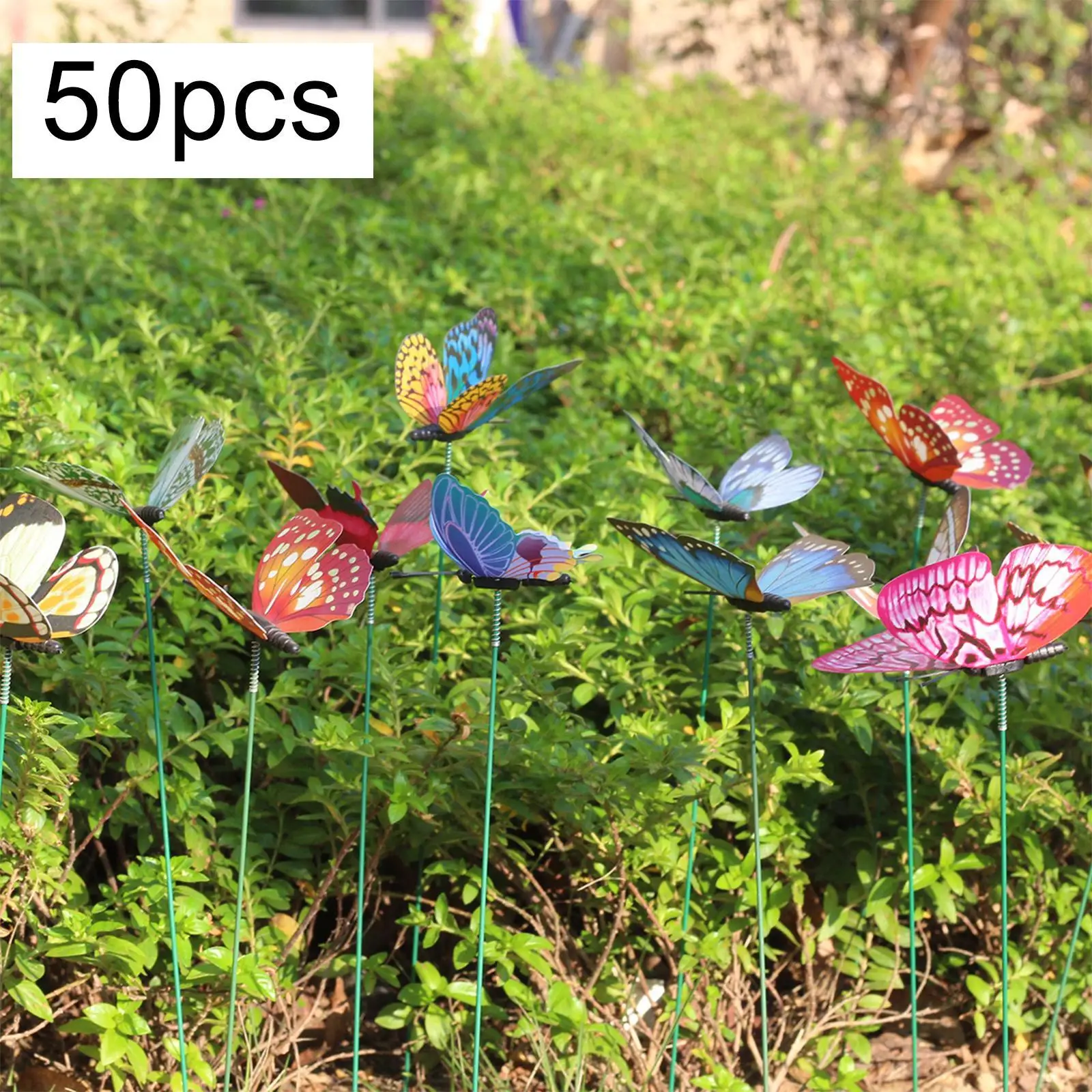 

Lighted Butterfly Garden Stakes, Yard Art Ornaments, Plant Pot Decor for Outdoor
