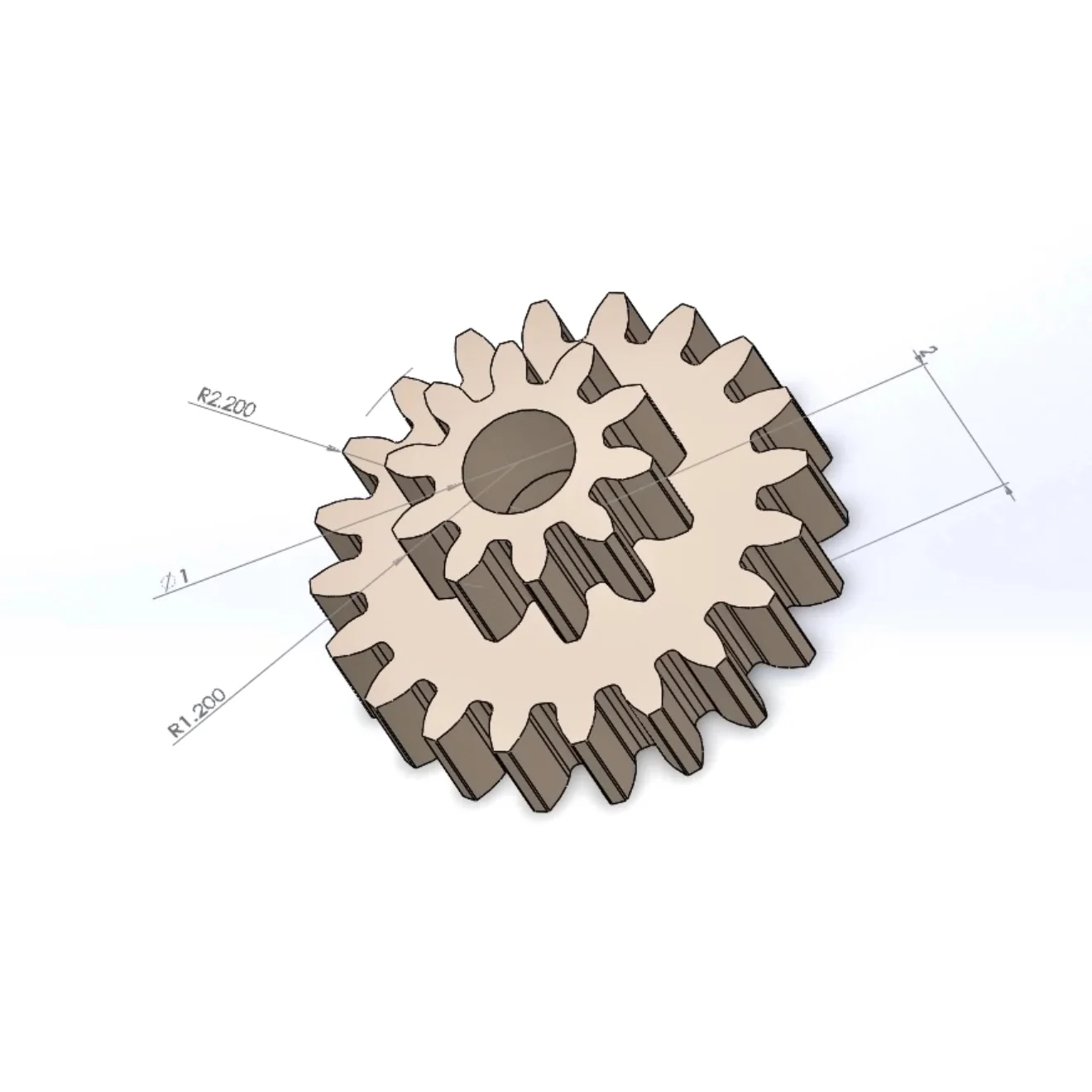 0.2M 10/20 Teeth Micro Metal Gear DIY Model Brass Copper DIY 0.8/0.95/1MM MINI Spur Gear Wheel