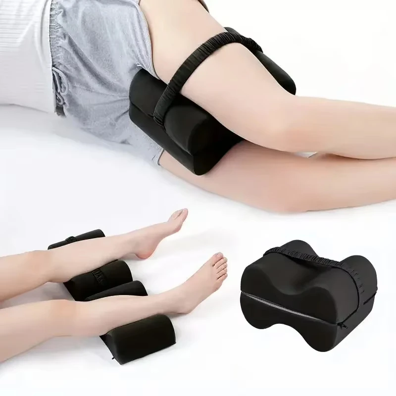 Ergonomic 2-in-1 Memory Foam Leg Positioning Pillow with Non-Slip Strap Memory Foam Leg Pillow with Leg Correction