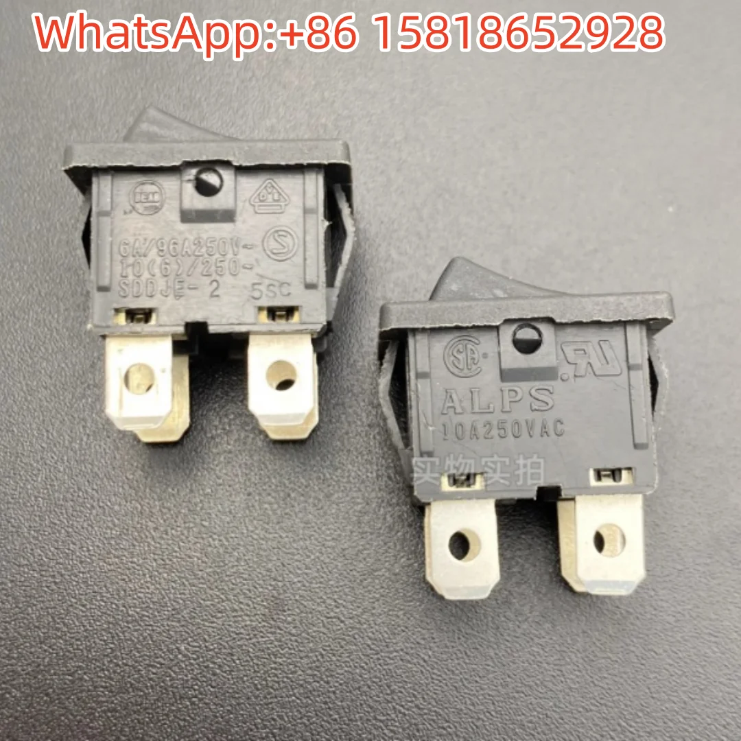 5pcs ALPS Japan SDDJE-2 Rocker Boat Type Power Switch 4 Pins 2 Gears 10A 250VAC High Current Boat Button