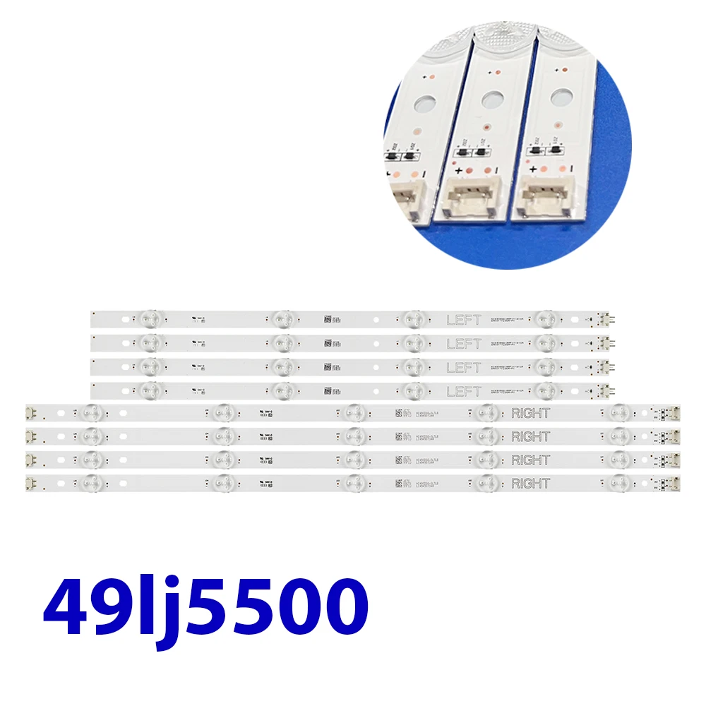 

Светодиодная лента для 49LK5700PSC 49UK6200PSA 49LJ5500 49UJ6300 49LJ5550 NC490DUE-AAFX1-41CA GAN01-1294A-P1 1295A 1317A 1318A