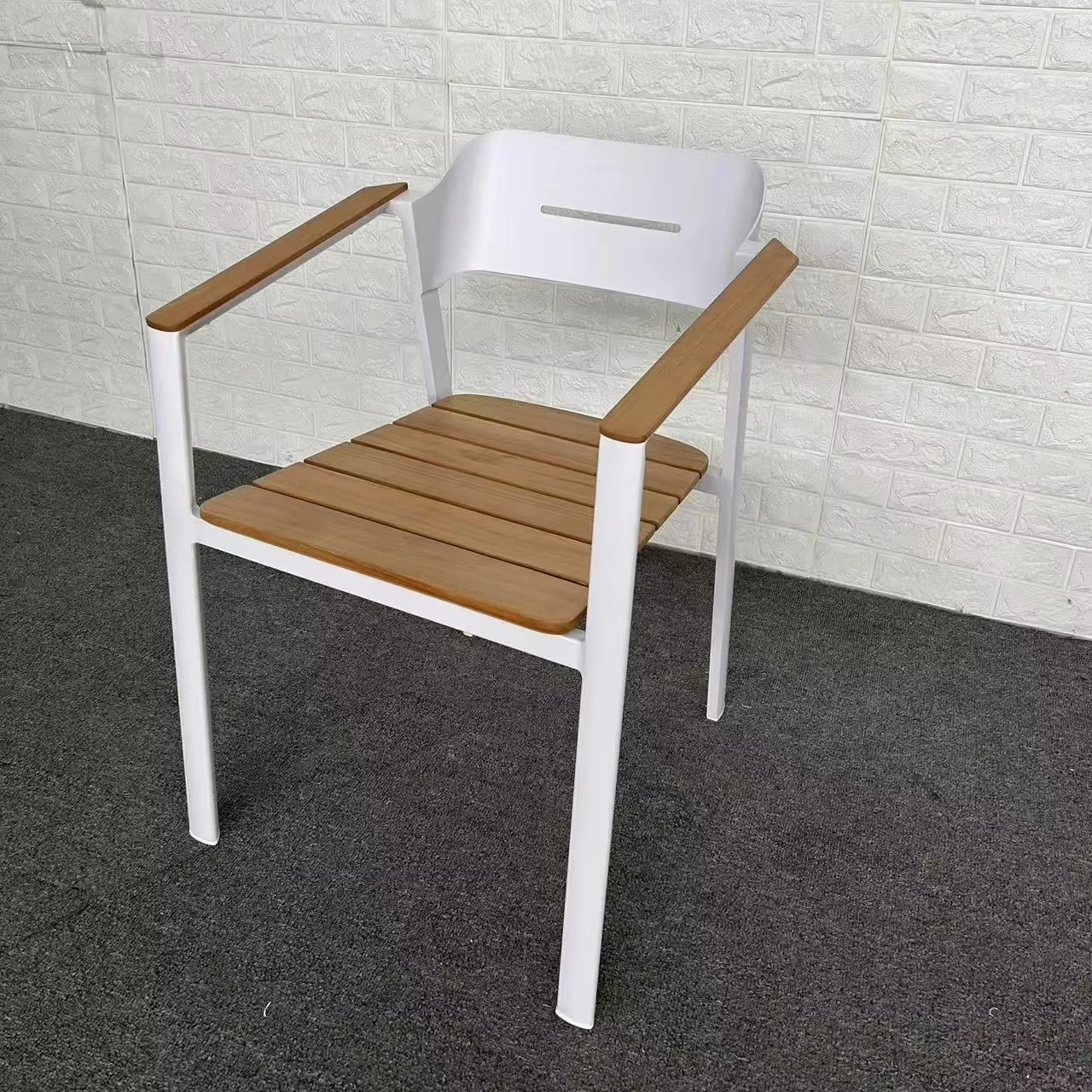 Deluxe Teak Aluminum Garden Villa Project Outdoor Furniture Chair
