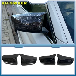 LHD 탄소 섬유 외부 측면 백미러 커버 트림 BMW 3/5/6/7/8 시리즈 G11 G12 G14 G15 G16 G20 G21 G30 G31 2019 2020