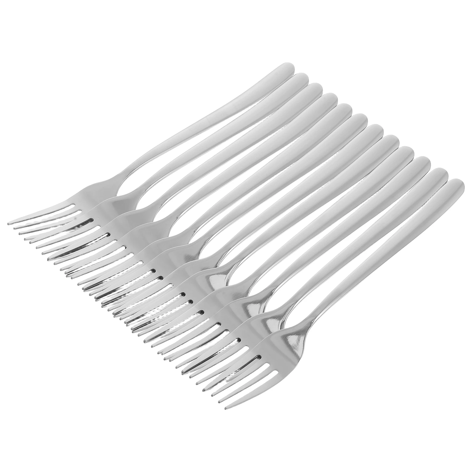 

12pcs Stainless Steel Forks Set Dishwasher Safe Silverware For Home Restaurant Wedding Banquet Appetizer Salad Dessert