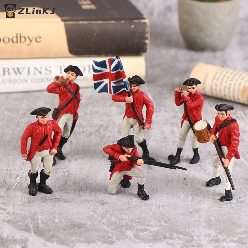 1Pcs Ship Model Accessories Simulated Soldier Models Toy Scene Decorations Medieval Musketry Infantry Musical Instrument Soldier