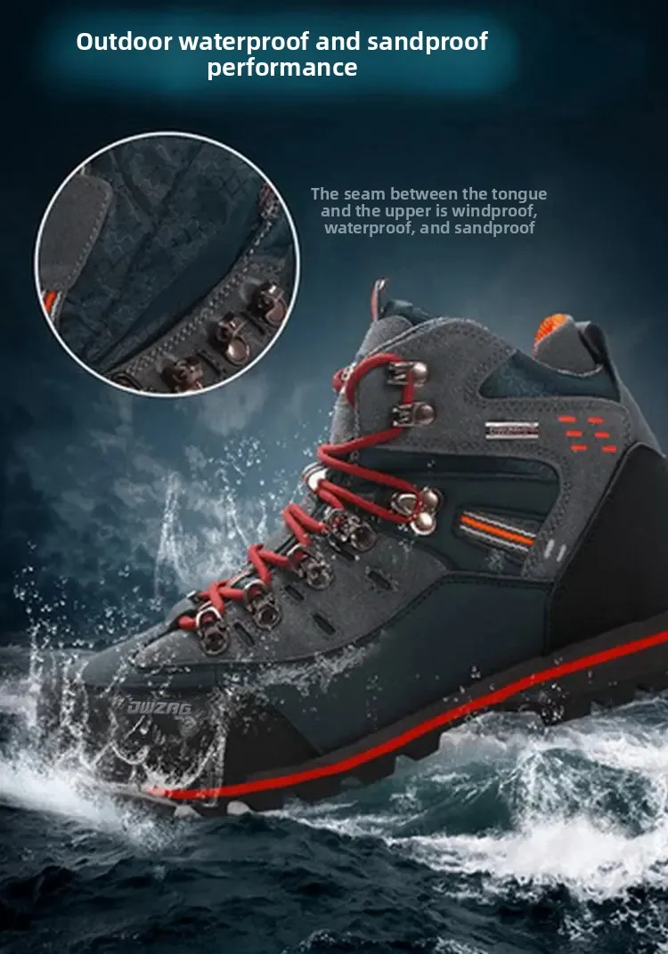 

Походная обувь, мужские уличные кроссовки для альпинизма, мужские модные повседневные зимние ботинки высшего качества, водонепроницаемая походная обувь