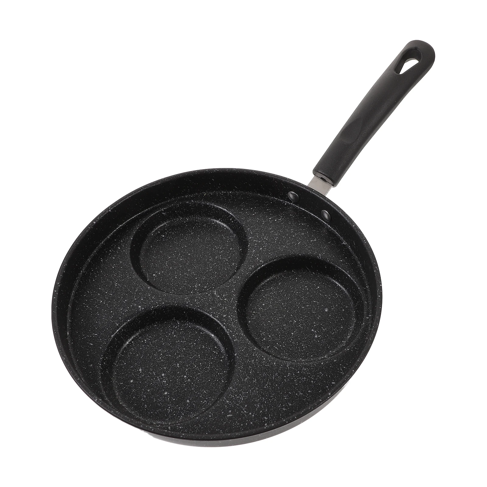 

3 Hole Nonstick Egg Frying Pan Home Induction Cooker Stainless Steel Waffle Pan Kitchen Gadgets Healthy Cooking