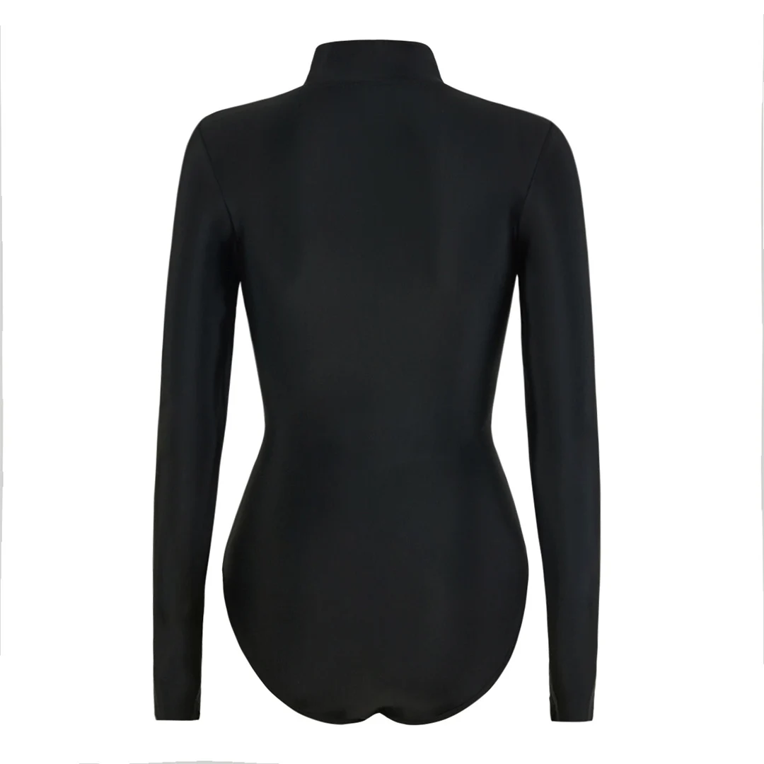 S - 2XL, 4 Farben, langärmelig, mit Reißverschluss, Surf-Rashguard, einteiliger Badeanzug, Damen-Badebekleidung, Badeanzug für Frauen, Badebekleidung, Schwimmanzug V6266 – Detail 10