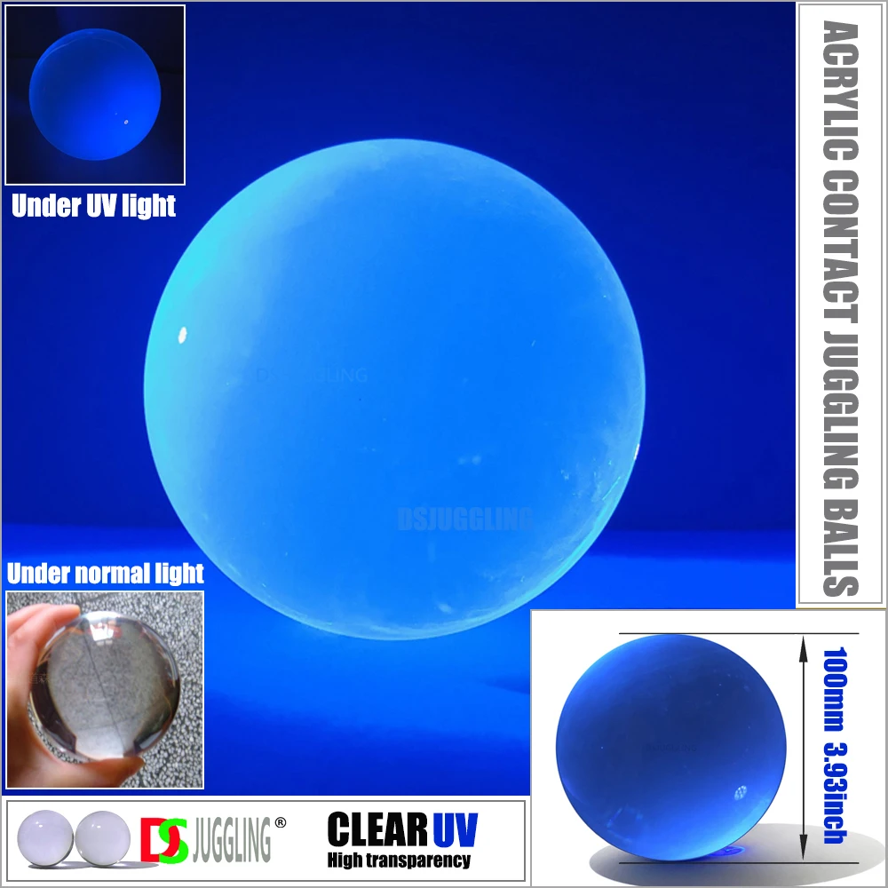 Acrylic Contact Balls Magic Juggling Toys - 3.93 Inch 100mm Professional Player Floating Effect Street Performance