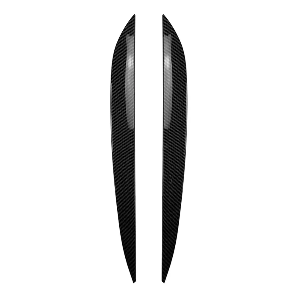 For Volkseagen VW Touareg 2010 2011 2012 2013 - 2018 Eyelid Front Headlight Cover Eyebrow Trim Sticker Head Lamp Car Accessories