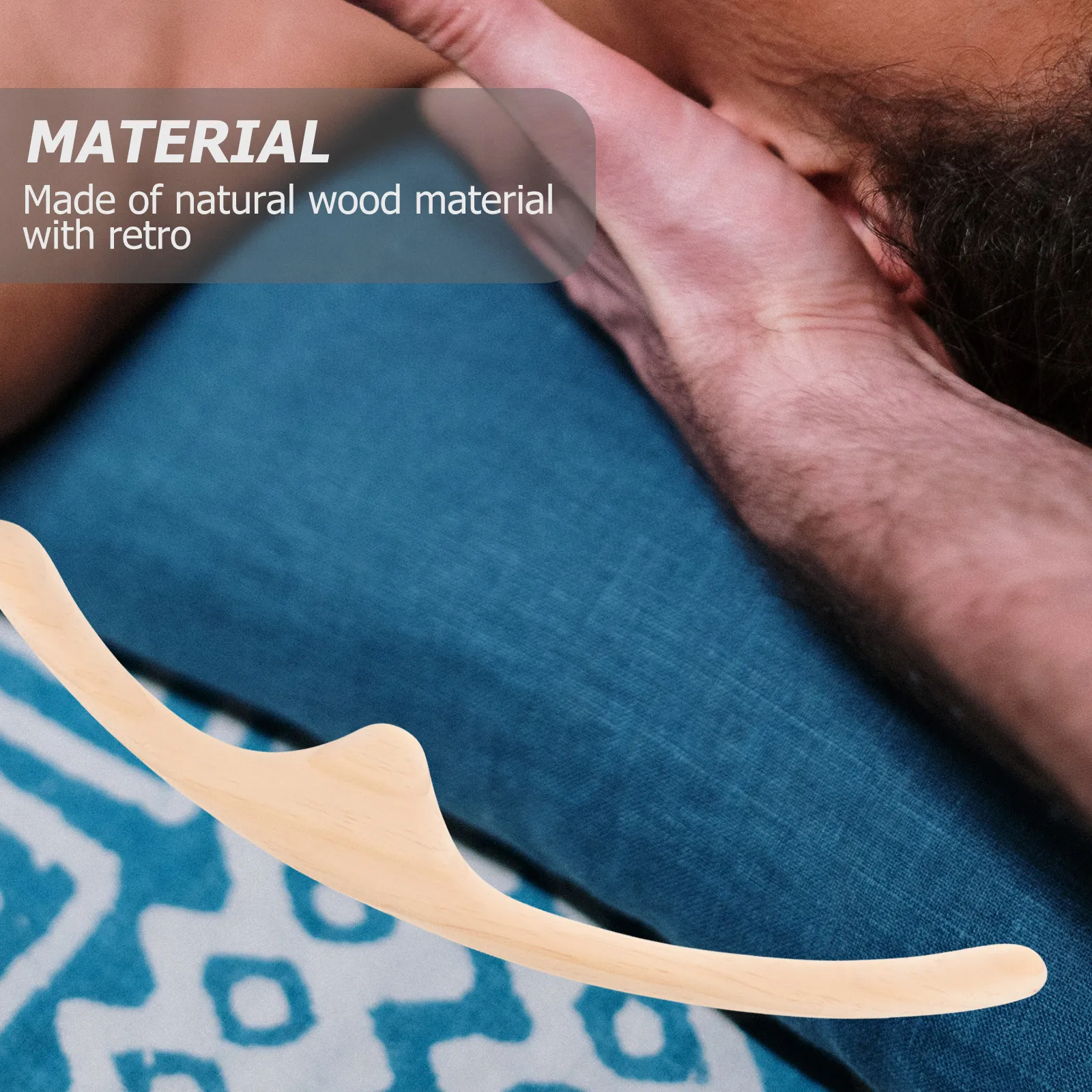 

Деревянная массажная палочка из натурального дерева, инструмент для облегчения акупунктурных точек для дома, облегчение боли глубоких тканей, портативный массажер для спины и лица