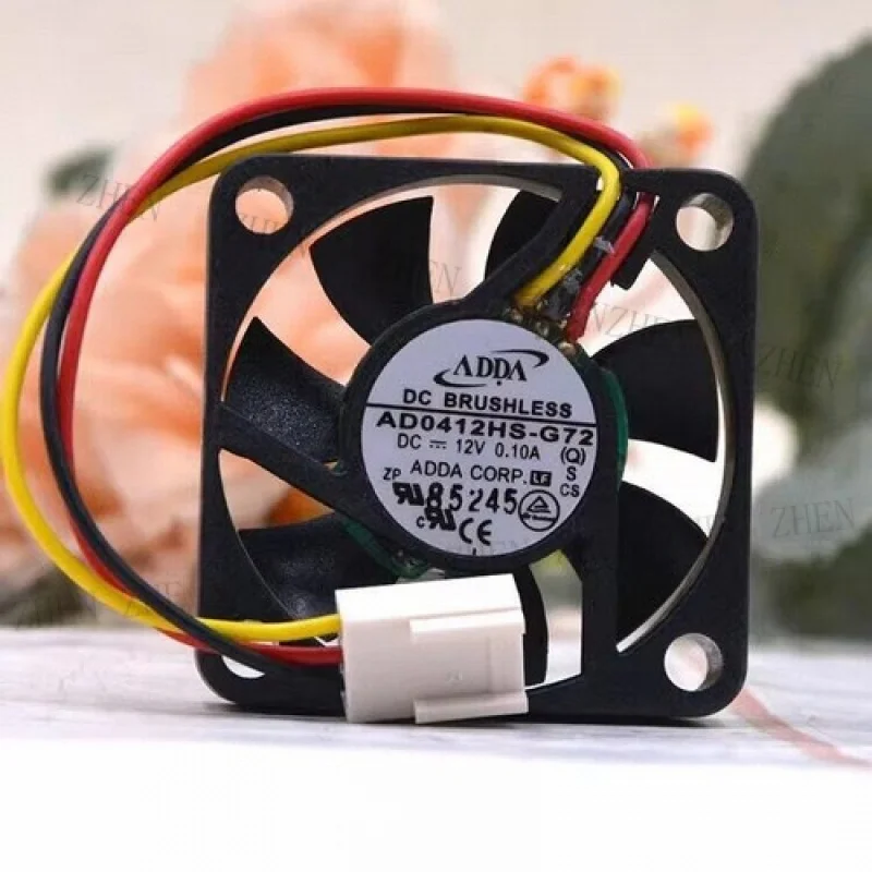 Y for AD0412HS-G72 DC12V 0.10A 4010 4CM 3-Pin Cooling Fan