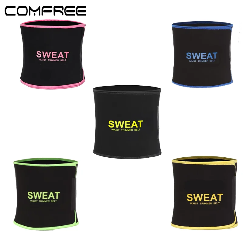 1 PCS Men's Waist Trimmer Belt Neoprene Sweat Wrap High Stretch Body Shaper Cinchers Tummy Control Stomach Back Lumbar Support Fitness Workout Shapewear Band
