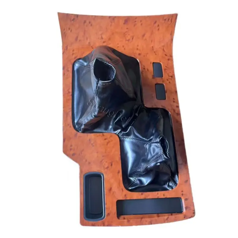 New ABS Center Console Wooden Gear Shifter Panel For Toyota Land Cruiser FJ100 LC100 Part Number 58804-60111 - view 3