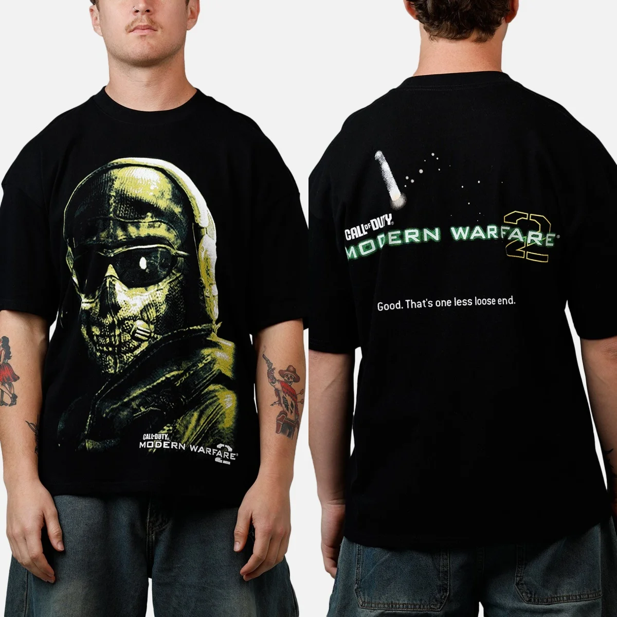 Call of Duty Modern Warfare II Ghost Graphic T-Shirt Cotton Men Women Streetwear Tee