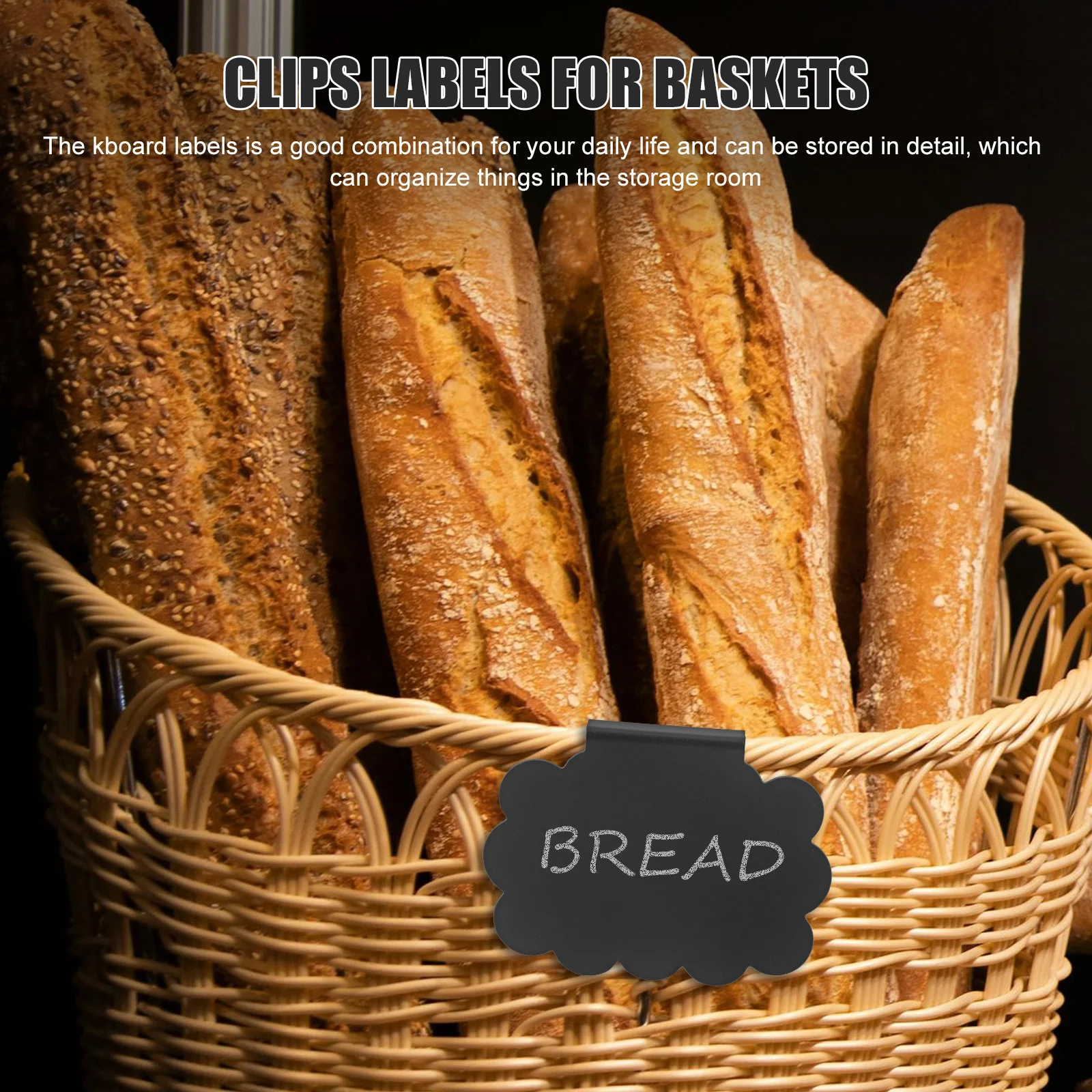 

10Pcs Price Display Holders Clip Rewritable Chalkboard Labels Clip on Label Clips for Storage Baskets Pantry Organization Bin