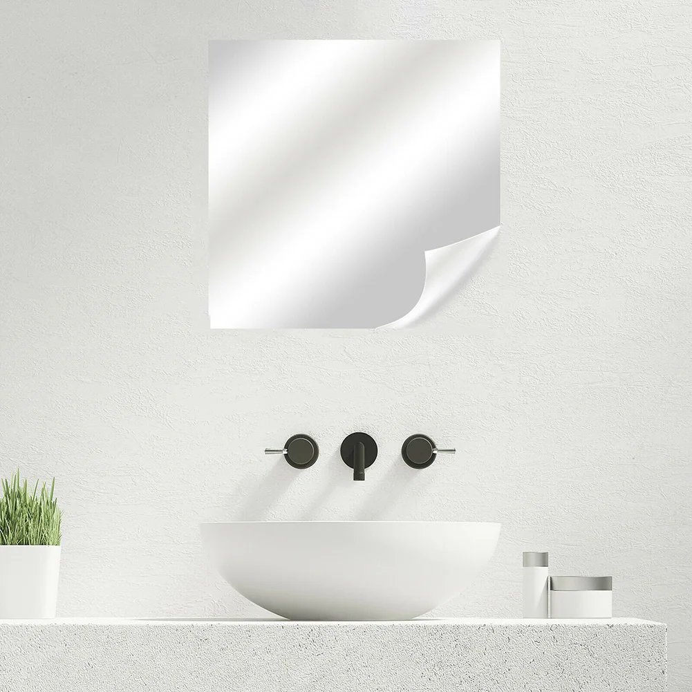 1 Pc 0.5x2M 3D Self-adhesives Mirror Stickers Flexible Thicken DIY Art Mirrors Acrylic Wall Decorations For Door Wardrobe Bathro