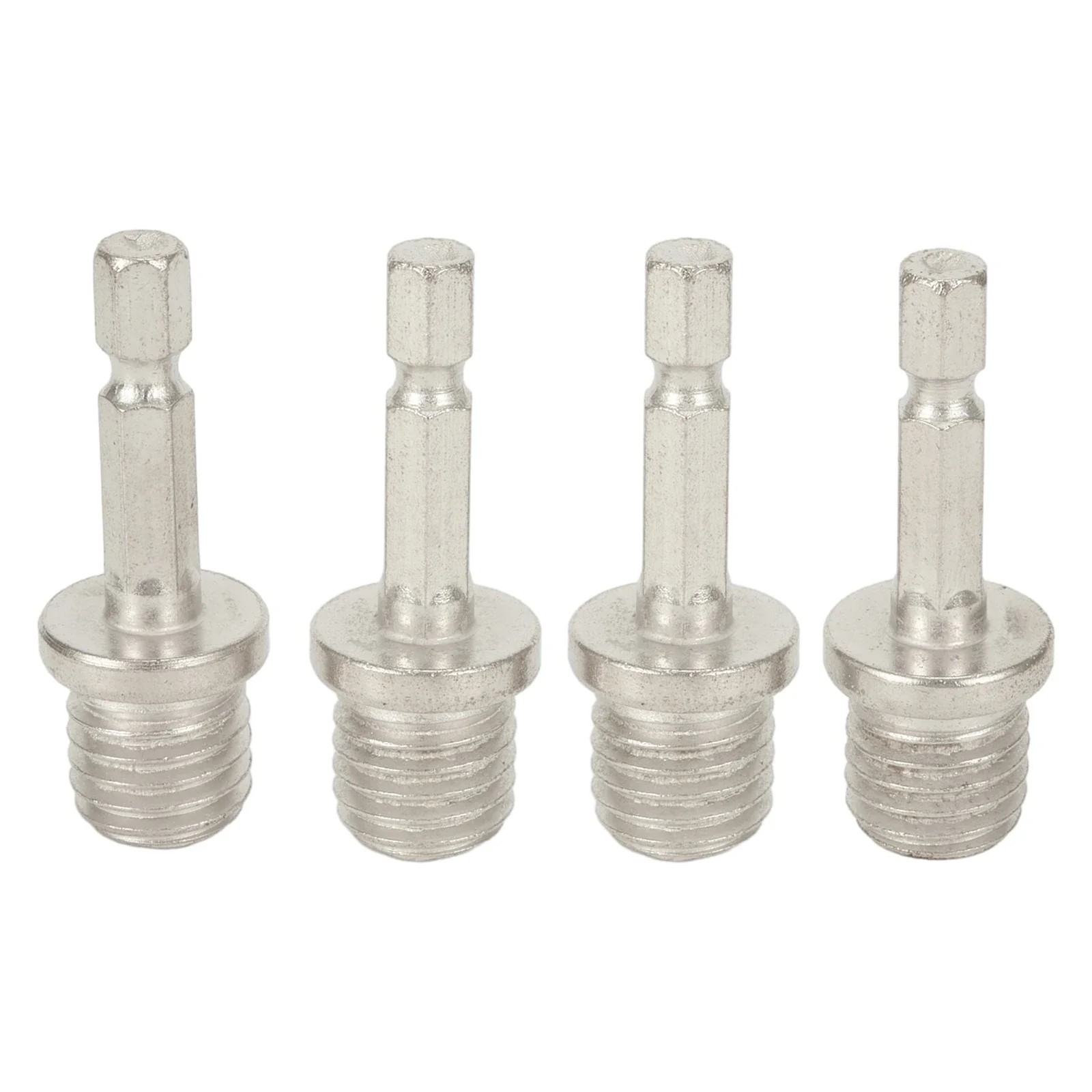 4pcs 1/4\" Hexagon Connecting Rod Adapter Drill Chuck M14 Polishing Disc Sanding Pad Screwdriver Electric Drill Connecting Rod