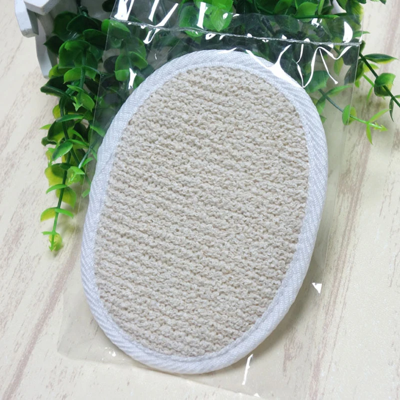 1pc Natural Loofah Luffa Sponge Face Body Bath Shower Spa Exfoliator Scrubber Pad 10x14cm