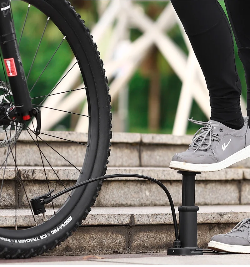 WEST BIKING Mini-Fußpumpe 120 PSI, tragbarer Fahrradreifenfüller für Presta- und Schrader-Ventile, für Radsport, Sportbälle, Fahrradzubehör – Detail 13