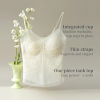 SUJIIN Sexy Lace Camisole Tank Tops Women 2026 Summer Sleeveless Beautiful Back Top Lady Simple Casual Tees Woman Clothing XD001 - Image 5