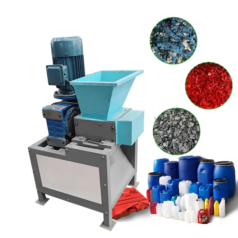 Small Metal Scrap Shredder Machine Used For Plastic Wood Shredding Gear Motor Engine Stainless Steel Aluminum Alloy Processing