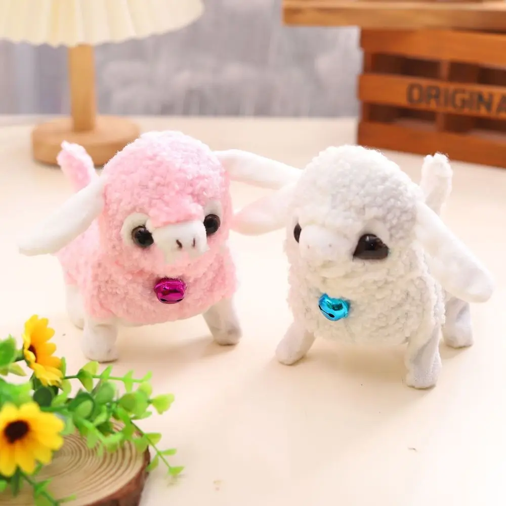 Simulation Electric Alpaca Toy Sound Toys With Sound Running Singing Lamb Movements Kawaii Walking Interactive Alpaca
