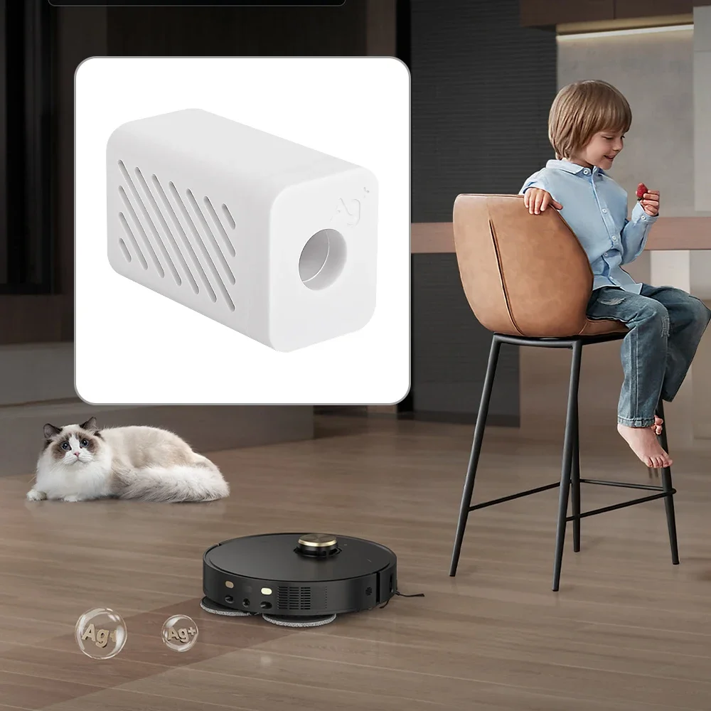 Ag + وحدة التعقيم ملحقات أيون الفضة لروبوت Dreame X10/X20/X30/X40/X40 Ultra/X50 Pro/L20/L30/L10 Ultra/S20