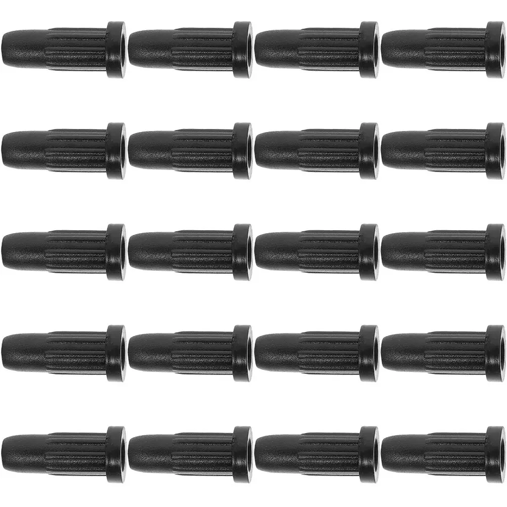 

20Pcs Chair Roller Sleeve Plastic Covers Wear Resistant Chair Wheel Stopper Protector for Bar Kitchen Dining Stool