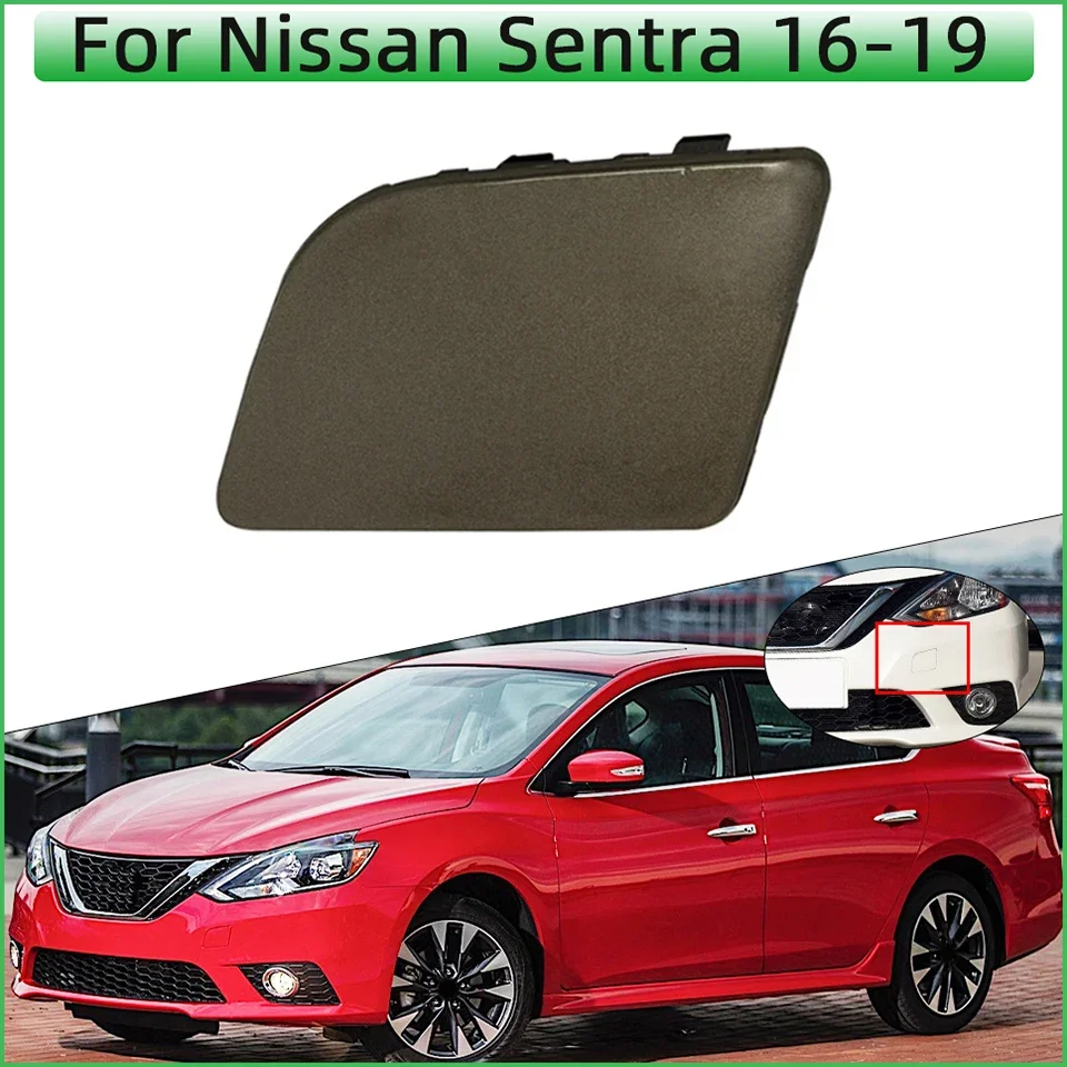 Auto Front Bumper Tow Hook Eye Cover Cap For Nissan Sentra 2016 2017 2018 2019 622A03YU0H 622A0-3YU0H Towing Hauling Lid Trim