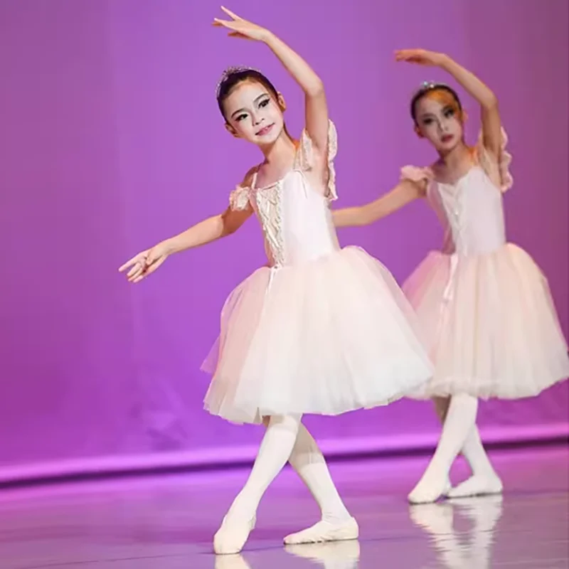 Ballet Tutu Rok Vrouwen Jurk Lange Vestidos Voor Meisjes Prestatiekleding Zwaan Buikdans Rokken