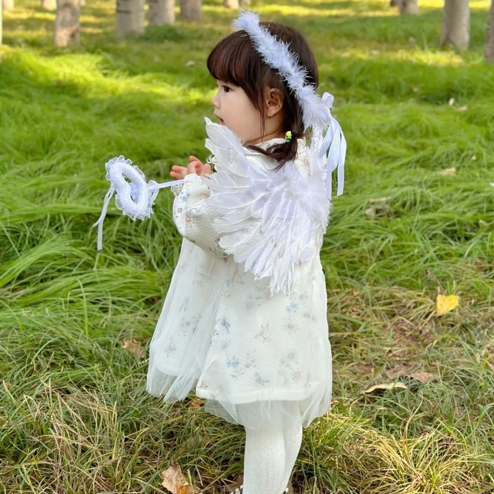 อุปกรณ์ประกอบฉากถ่ายภาพ ปีกขนนก ที่คาดผม ปีกขนนกปีศาจน่ารัก อุปกรณ์ประกอบการแสดงเต้นรำ อุปกรณ์ปาร์ตี้ อุปกรณ์คอสเพลย์ฮาโลวีน