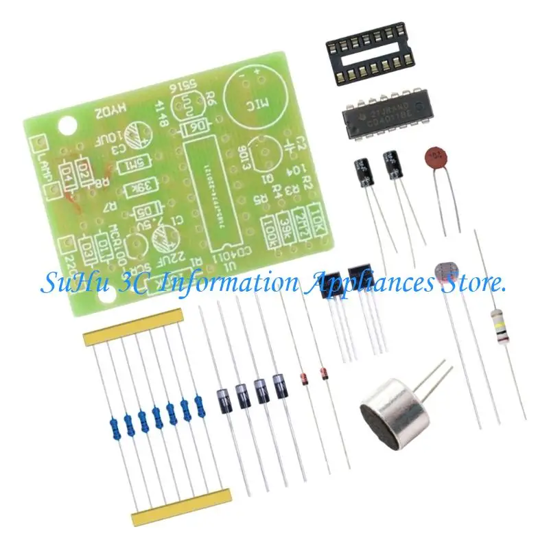 DIY Electronic Lamp Control Switches with Through-Hole Soldering Layout
