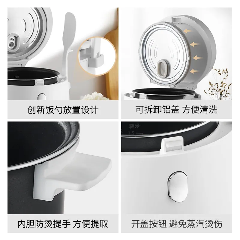 kantano Japanese 2L Smart Quick Cooking Mini Rice Cooker is suitable for 2-4 people multi-functional household with handle liner