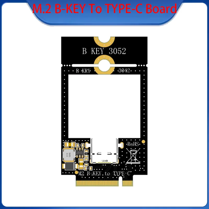NGFF M2 B KEY to TYPE - C 3.0 Adapter Board M.2 B - Key WWAN 4G Network Card Slot to TYPE - C Ultra-thin Interface Adapter Board