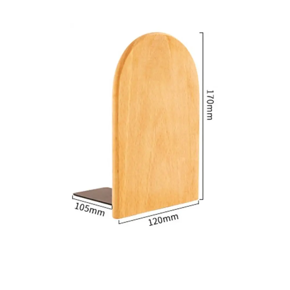 Display Holder Nature Wooden Bookends Beech Walnut INS Desktop Bookshelf Simple Desk Organizer Book Support Rack Office Home