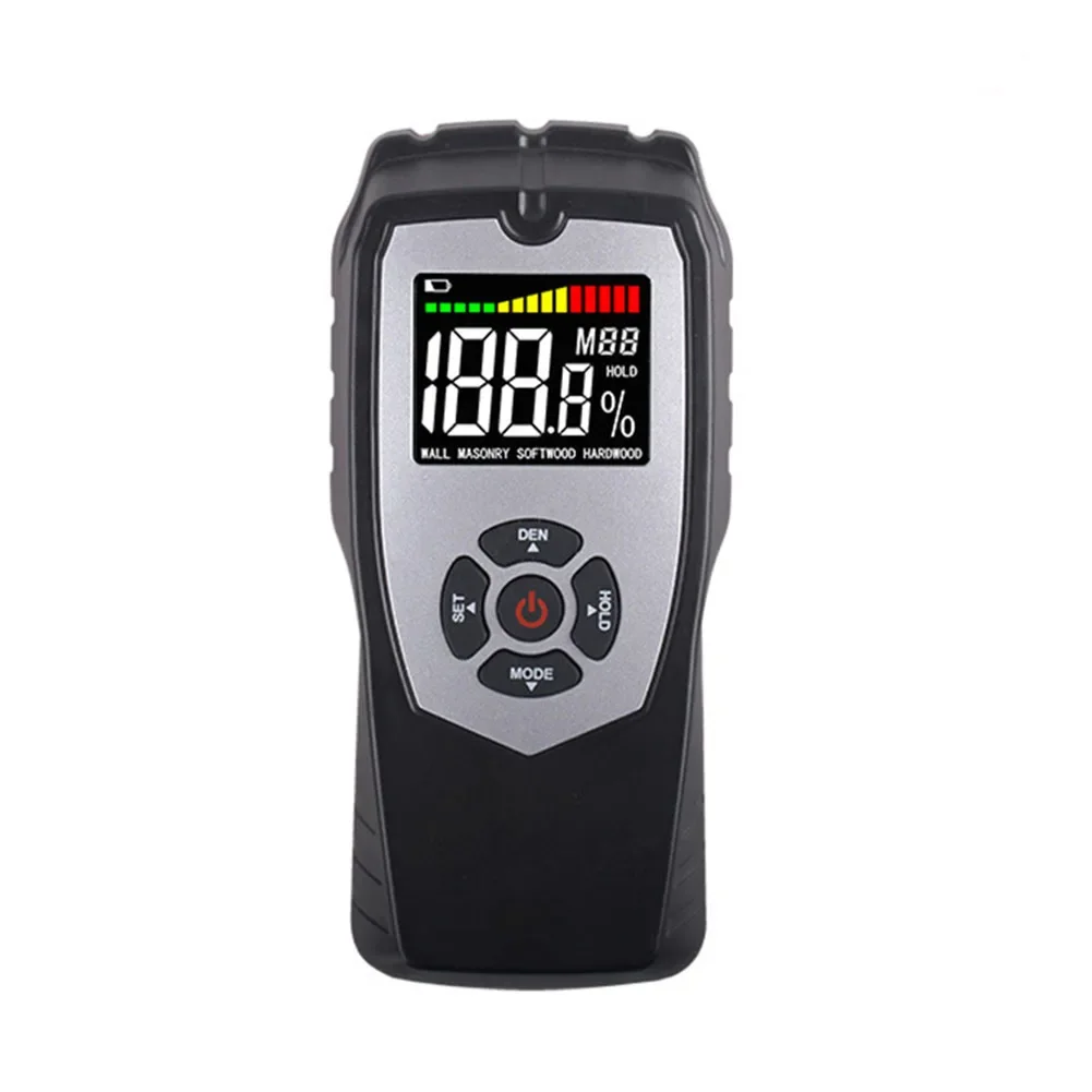 

For Day Or Night Use Digital Hygrometer LCD Moisture Meter Hold Function Humidity Alarm Large Screen LCD Display