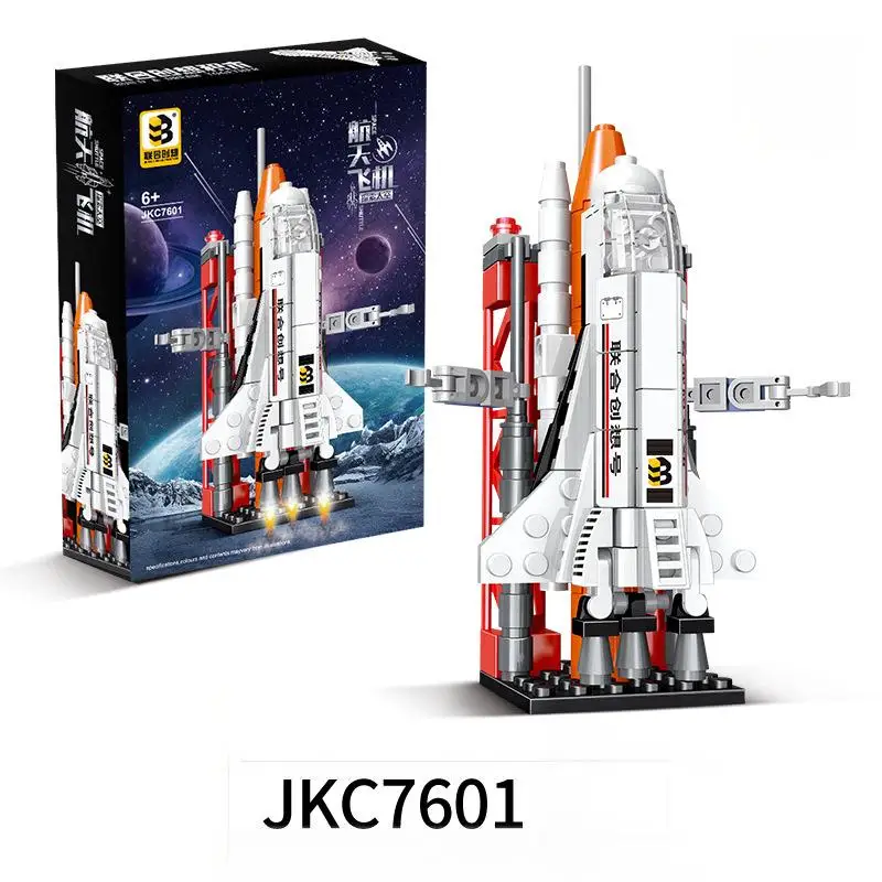 OUZEY Blocchi di costruzione Space Shuttle - Kit modello razzo, giocattolo educativo STEM per bambini, ragazzi, ragazze dai 14 anni in su, regalo di compleanno