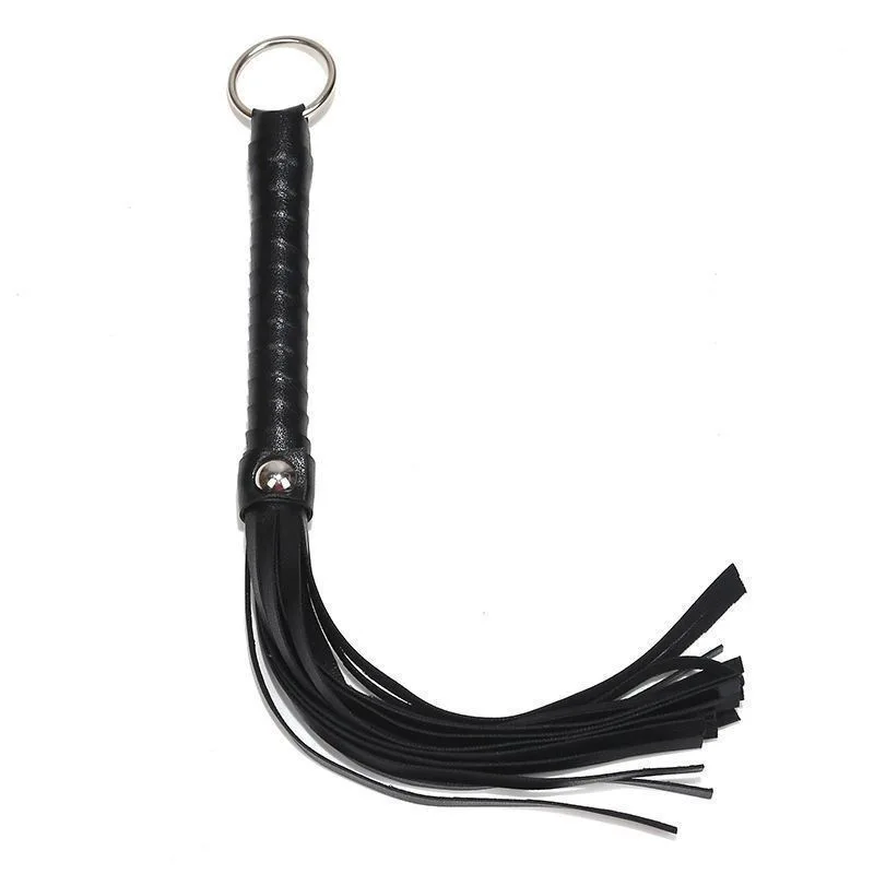 

Sexy Adult Fun Leather Whip Handcuffs Sm Bed Flirting Lace Eye Mask Leash Gloves with Toys