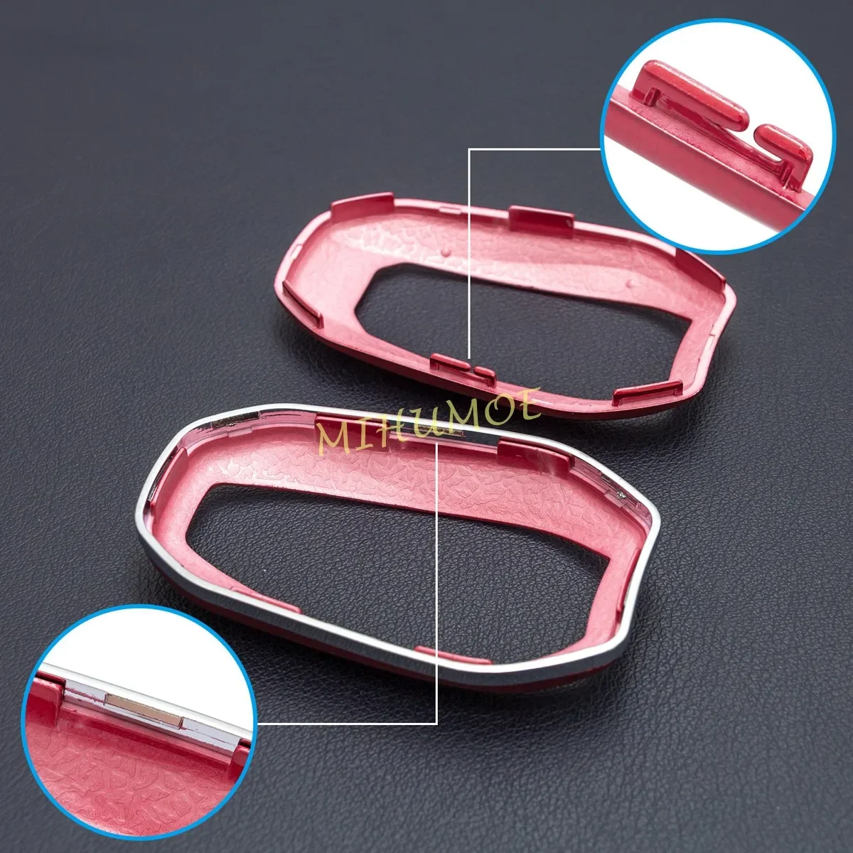Smart Car Key Chain Ring Fob Case Cover For Peugeot 308 508 2008 3008 5008 Citroen C3 C5 Aircross C4 DS 5 9 3 7 Crossback Red