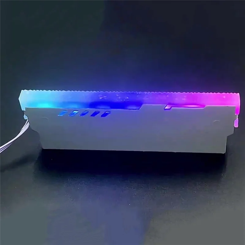 A15Q-Memory Module Cooling Vest In Aluminum With ARGB Lights, Desktop Heat Dissipation Enhancer