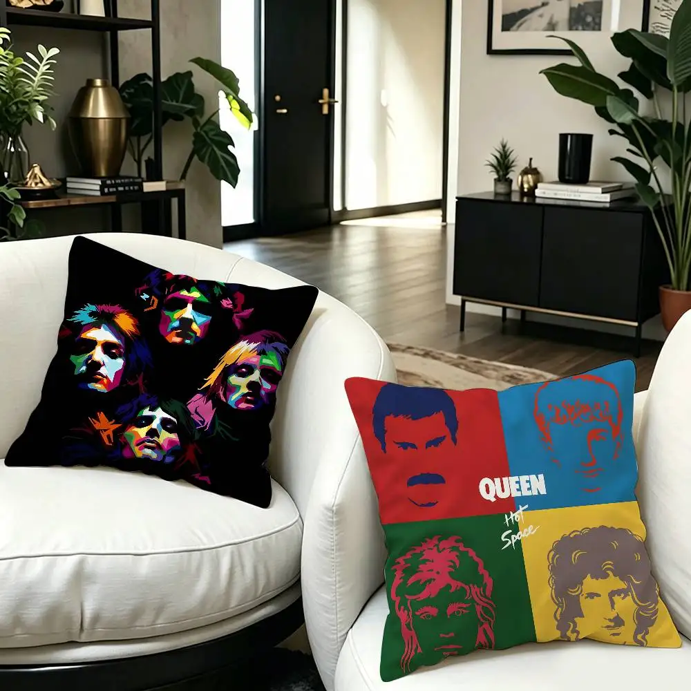 Pop Classic Queen Band 45*45cm Cushion Cover Pillow Cover Decor Pillowcase Home Pillowcase for Couch Pillow