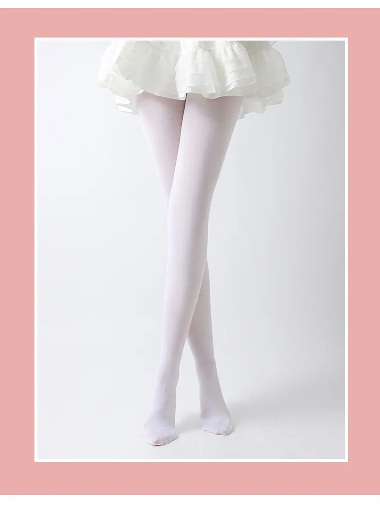 Ballett-Tanzstrumpfhose für Damen, Frühling/Herbst, Bonbonfarben, Dünne Ausführung, Modische Samtstrumpfhose – Detail 5