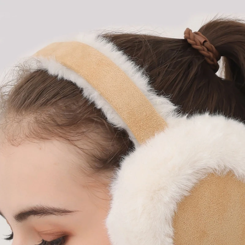 Furry Ear Warmer Snowboarding Earmuffs Cold Weather Insulated Fleecy Plush