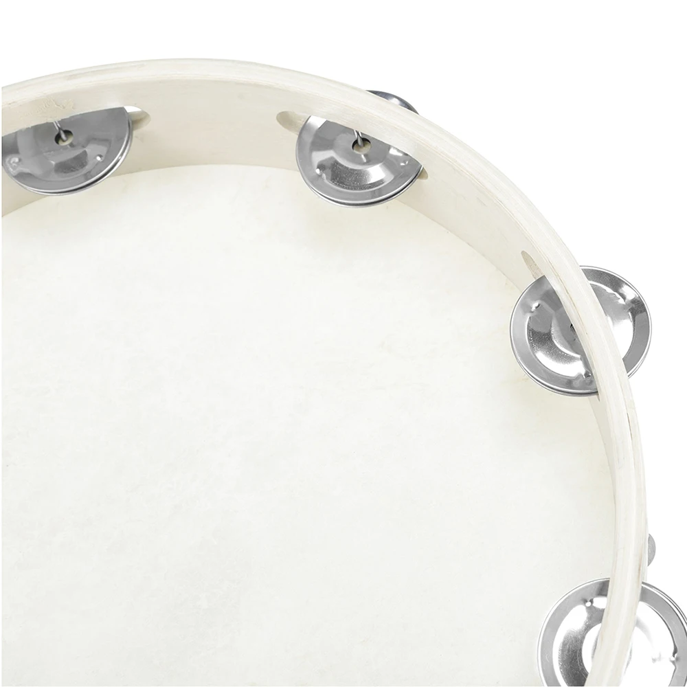 Orff Tambourine 10 Inch Sheepskin Handshake Drum Children's Musical Instruments Tambourine Suit For Kids Enlightenment Education