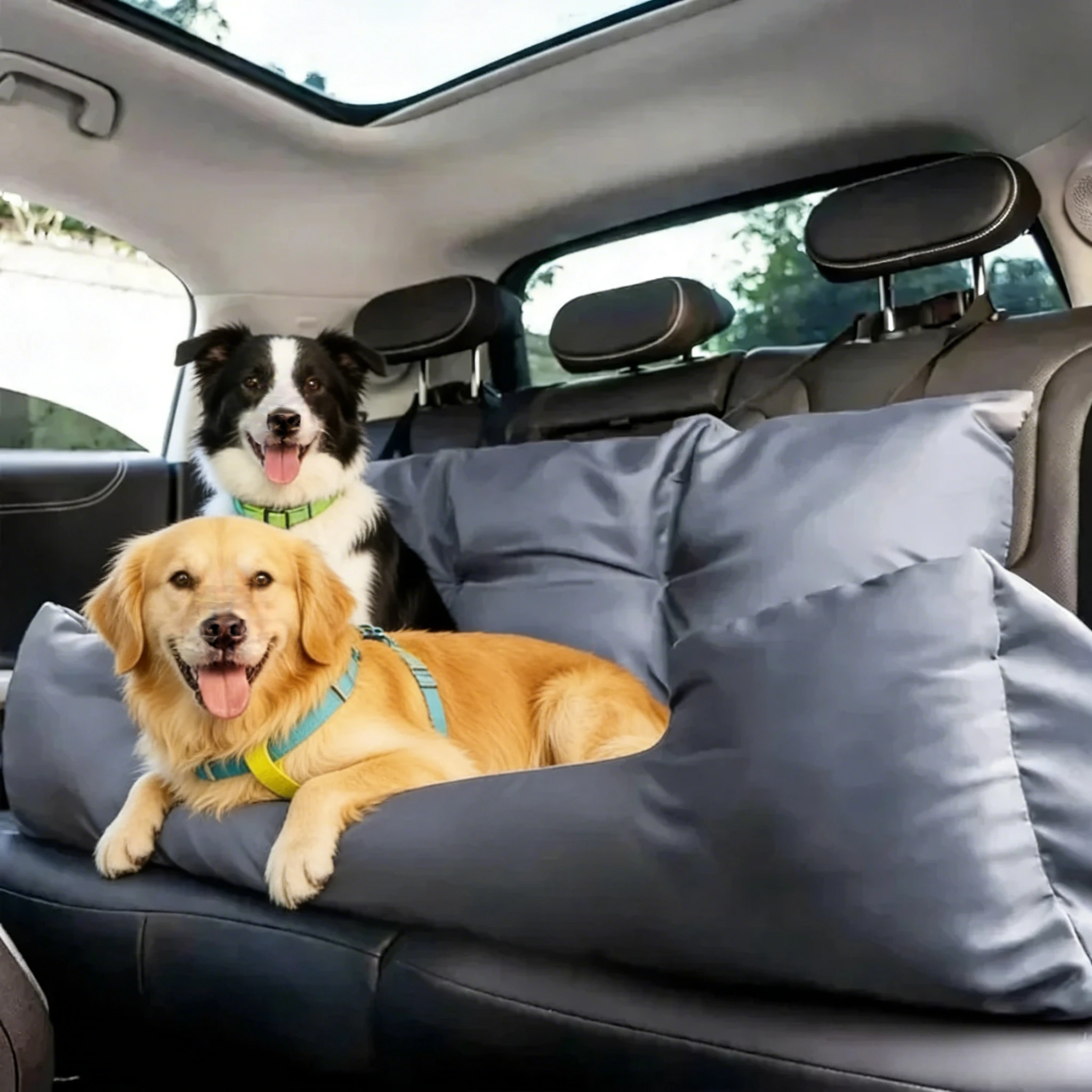 Large Folding Hammock Three Seat Dog Carrier Car Seat Cover Waterproof Mat Washable Carrying For Cats Dogs Pet Supplies