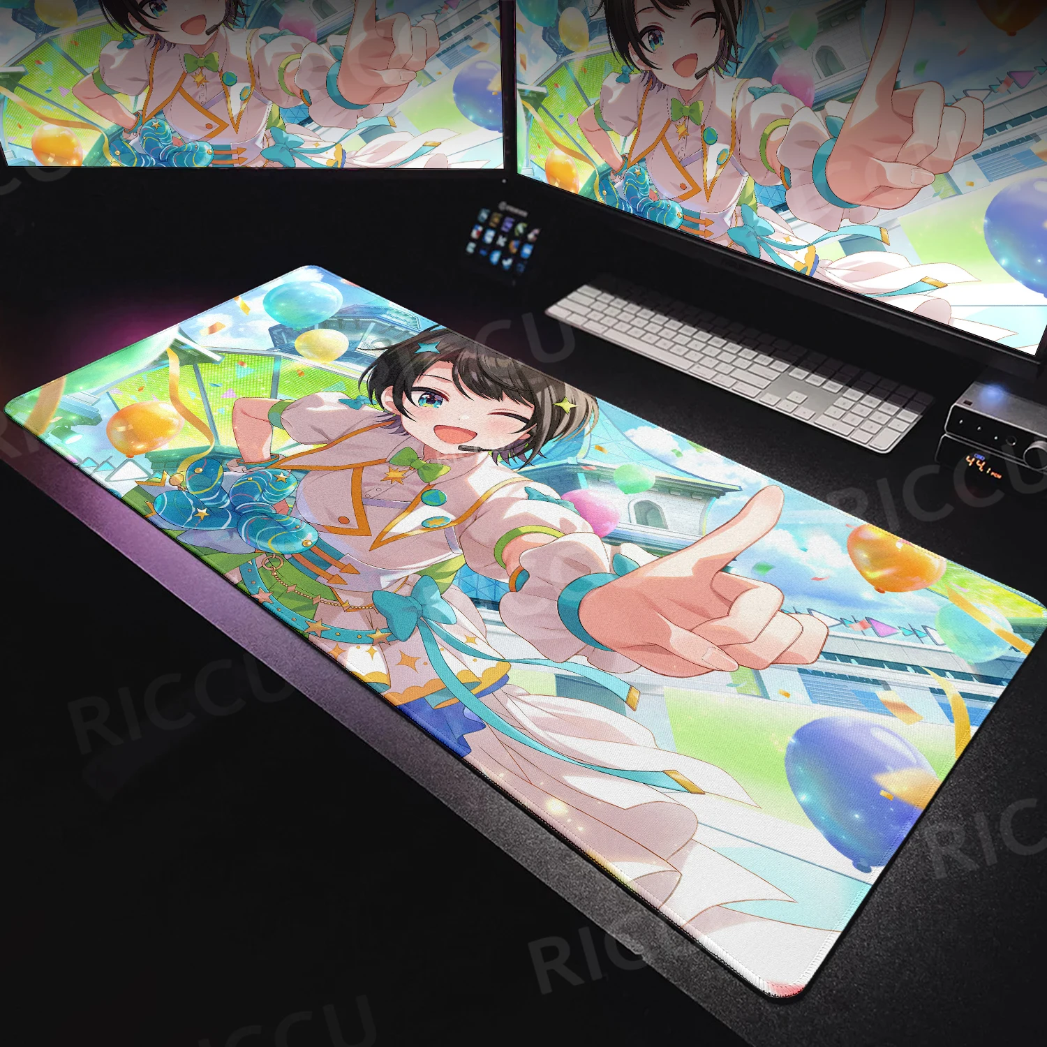 Hololive Oozora Subaru Mouse Pads Kawaii Anime Girl Office Gamer Carpet Mouse Mats Game Computer Keyboard Locking Edge Table Pad