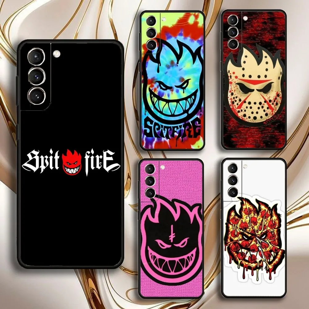 

S-spitfire Phone Case For Samsung GalaxyA13,21s,22,31,32,52,53,71,72,73,Soft Black Shell