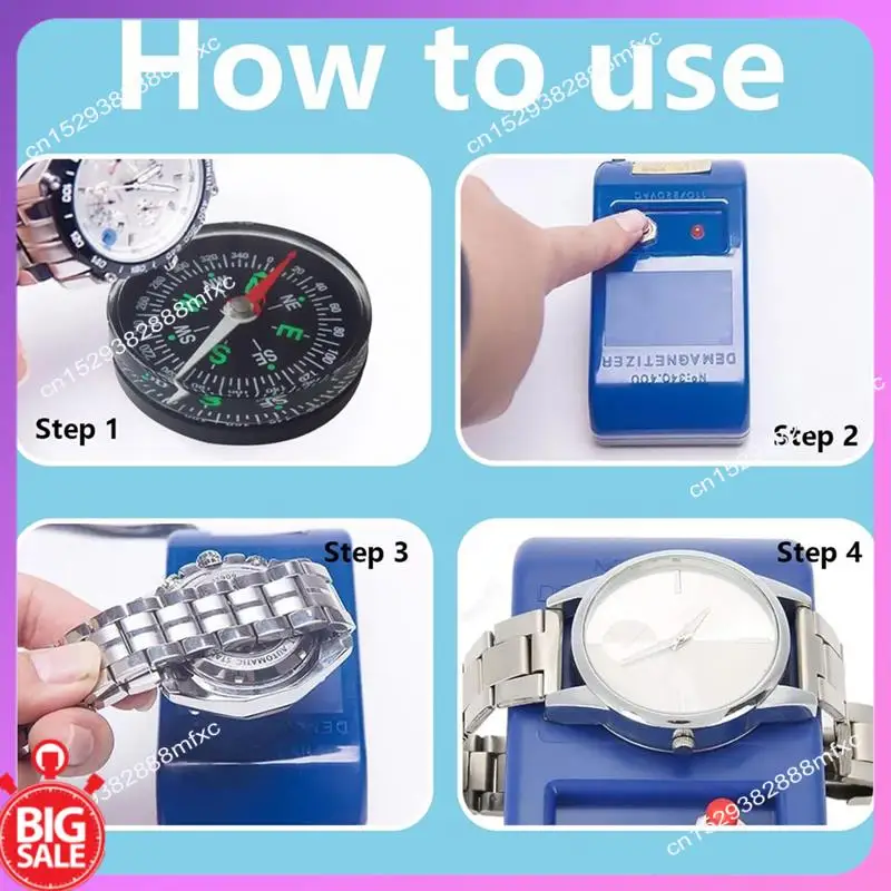 Big Deal Repair Demagnetizer Watch Demagnetizer For Daily Maintenance Demagnetization Of Watches US Plug